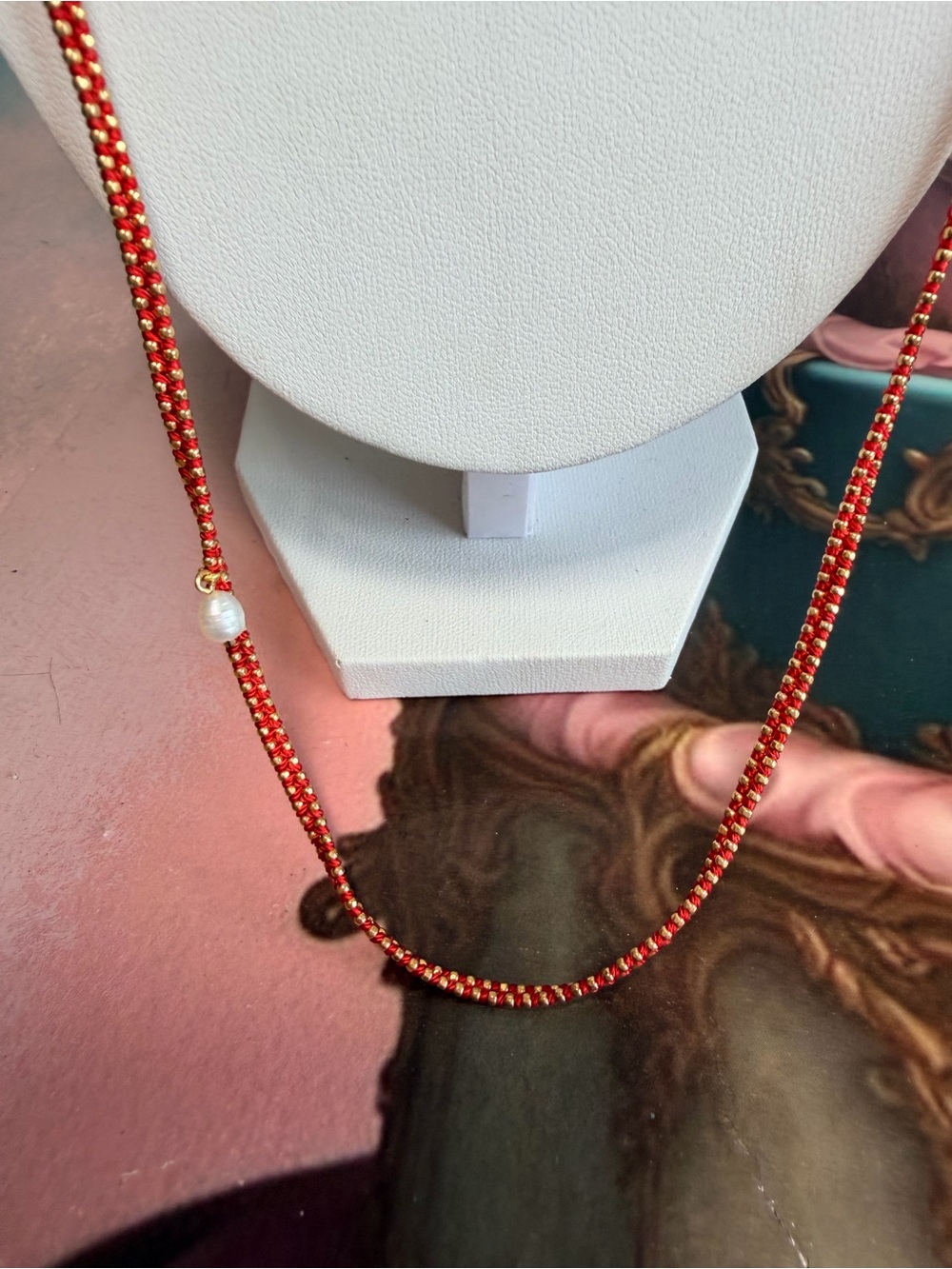 Noonday Collection braided Gradient pearl Necklace